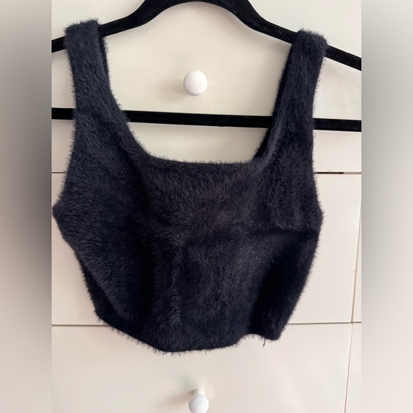 Babaton Black crop top - Picture 1 of 2